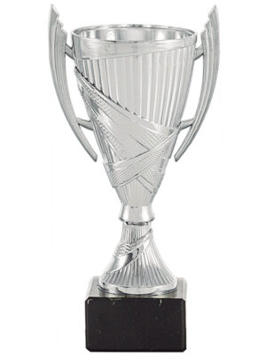 Copa Participacion Mini Plata con Asas y Peana de Marmol