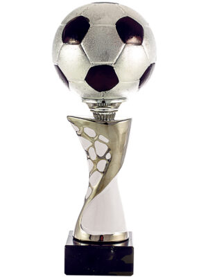 Trofeo Deportivo Balon de Futbol Plata y Ceramica