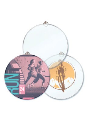 Medalla de Cristal Redonda