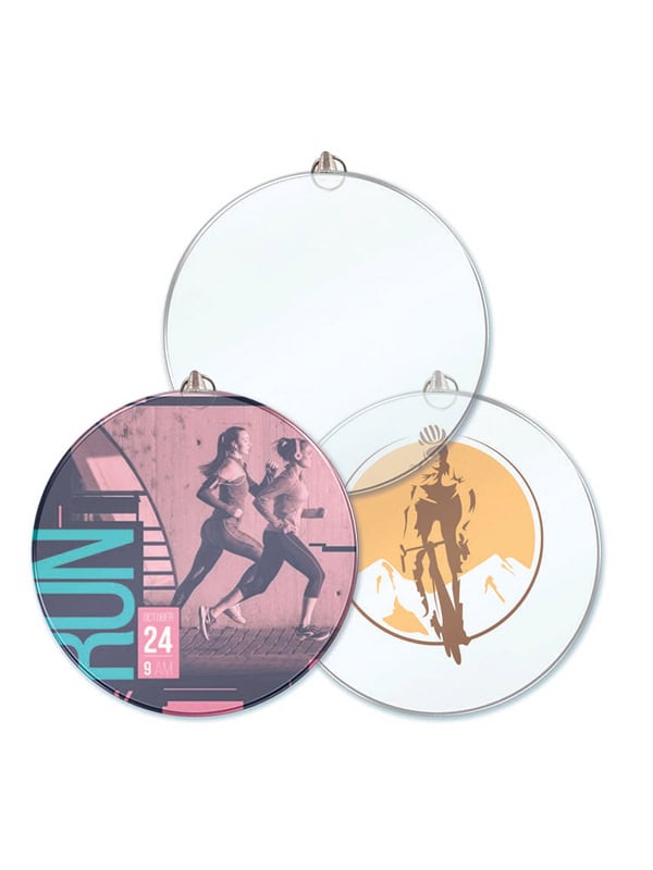 Medalla de Cristal Redonda