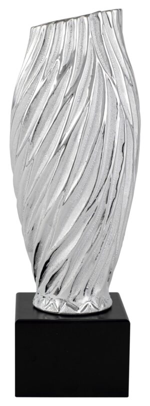 JARRON CERAMICA OVAL ESTRIAS CON PEANA DE MADERA Ref .1152 TRES TAMAÑOS DISPONIBLES: 34 CM 28 CM 23 CM