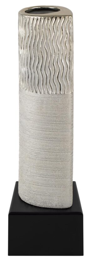 REF.1156 JARRON CERAMICA ESTRIAS VERTICAL