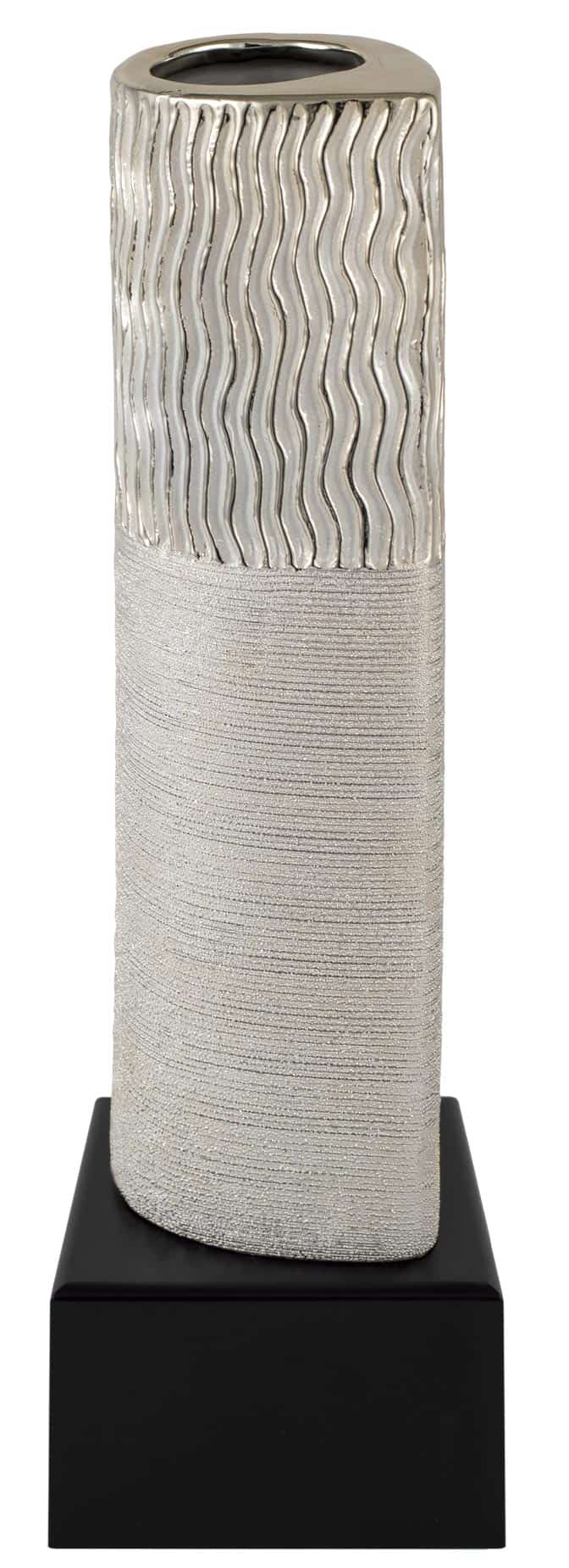 REF.1156 JARRON CERAMICA ESTRIAS VERTICAL