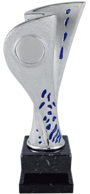 TROFEO CERAMICA PORTADISCO TOPO AZUL. REF. 1161