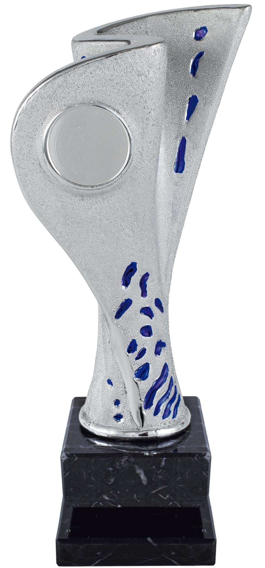 TROFEO CERAMICA PORTADISCO TOPO AZUL. REF. 1161
