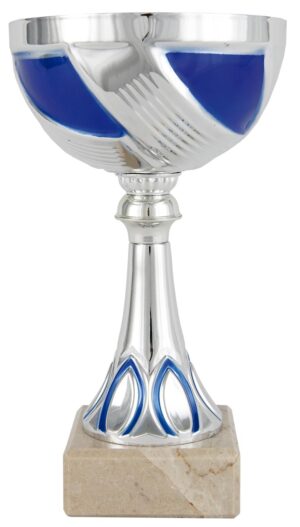 COPA CINTA Y HOJAS AZUL Y PLATA REF. 1189