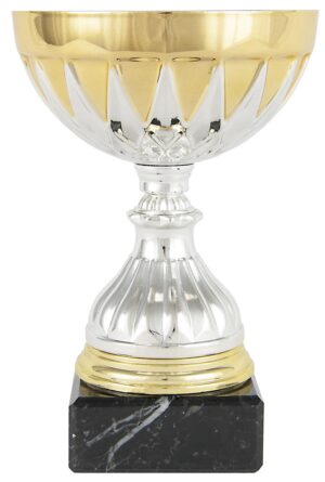 COPA 1/2 BOLA ESTRELLADA ORO-PLATA. REF. 1191