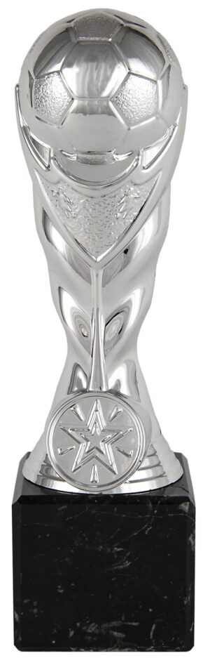 TROFEO BALON FUTBOL PORTA ?25 PLATA. REF. 1222