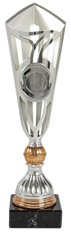 TROFEO CONO PORTA ?33/50 PICO COBRE-PLATA . REF. 1248