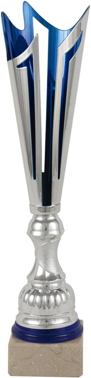 COPA CONO LASER PERGAMINO PLATA-AZUL. REF. 1309