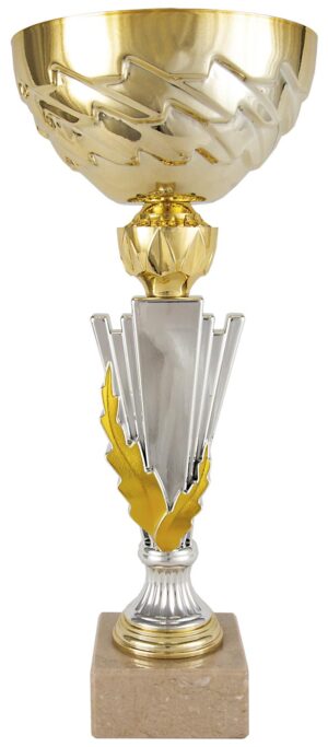 COPA RAYO Y CENTRO ESPIGA EN ORO. REF. 1264