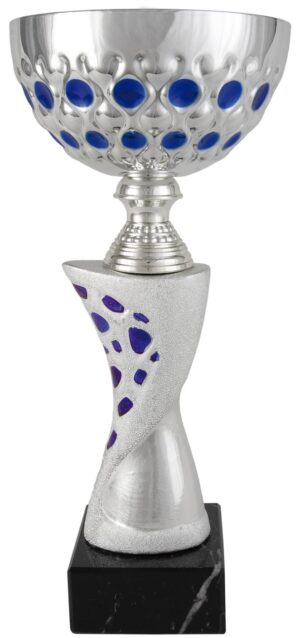 COPA CLESIDRA CENTRO PUNTOS AZUL-PLATA. REF. 1273