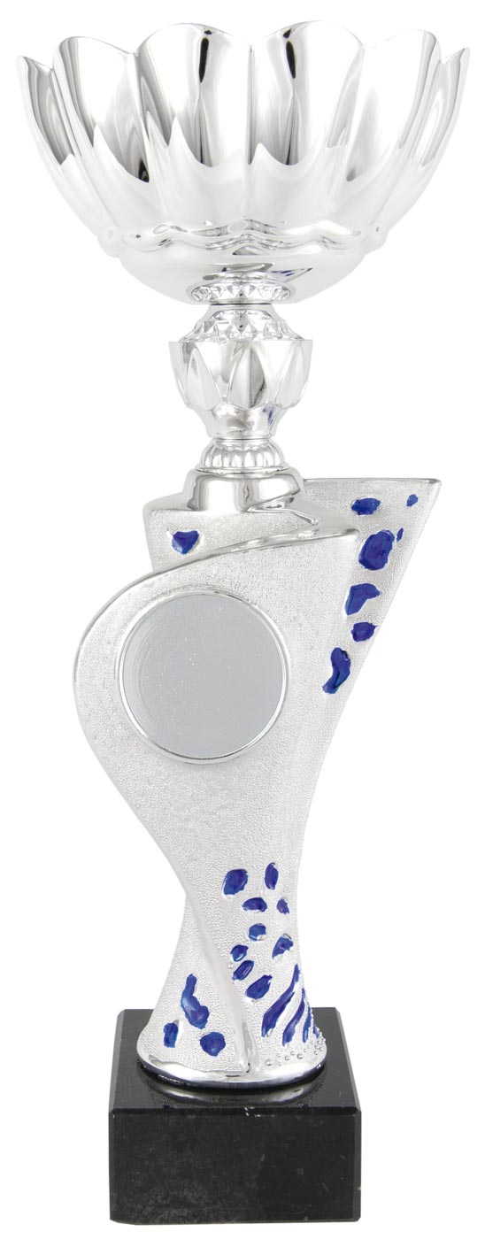 COPA FLOR Y CENTRO ? TOPOS AZUL . REF. 1274