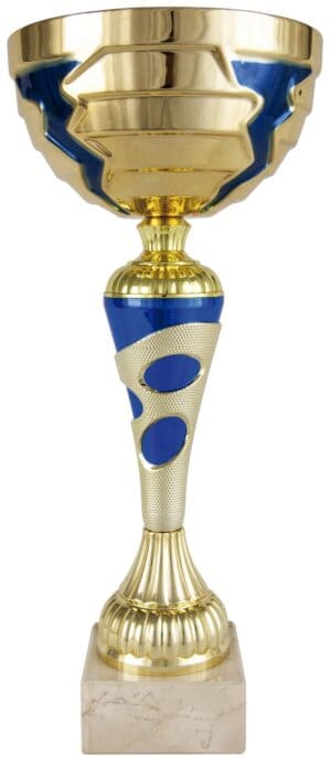 COPA CTRO COLUMNA CALADA ORO AZUL. REF. 1286