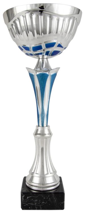 COPA NUDO FLOR AZUL Y PLATA. REF. 1293