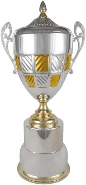 COPA CONETO ASAS BICOLOR BASE PLATA. REF. 1357