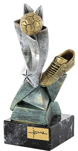 TROFEO FUTBOL ESTRELLA BALON Y BOTA