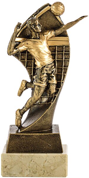 TROFEO SERIE DORADA VOLEY SOBRE MANTO