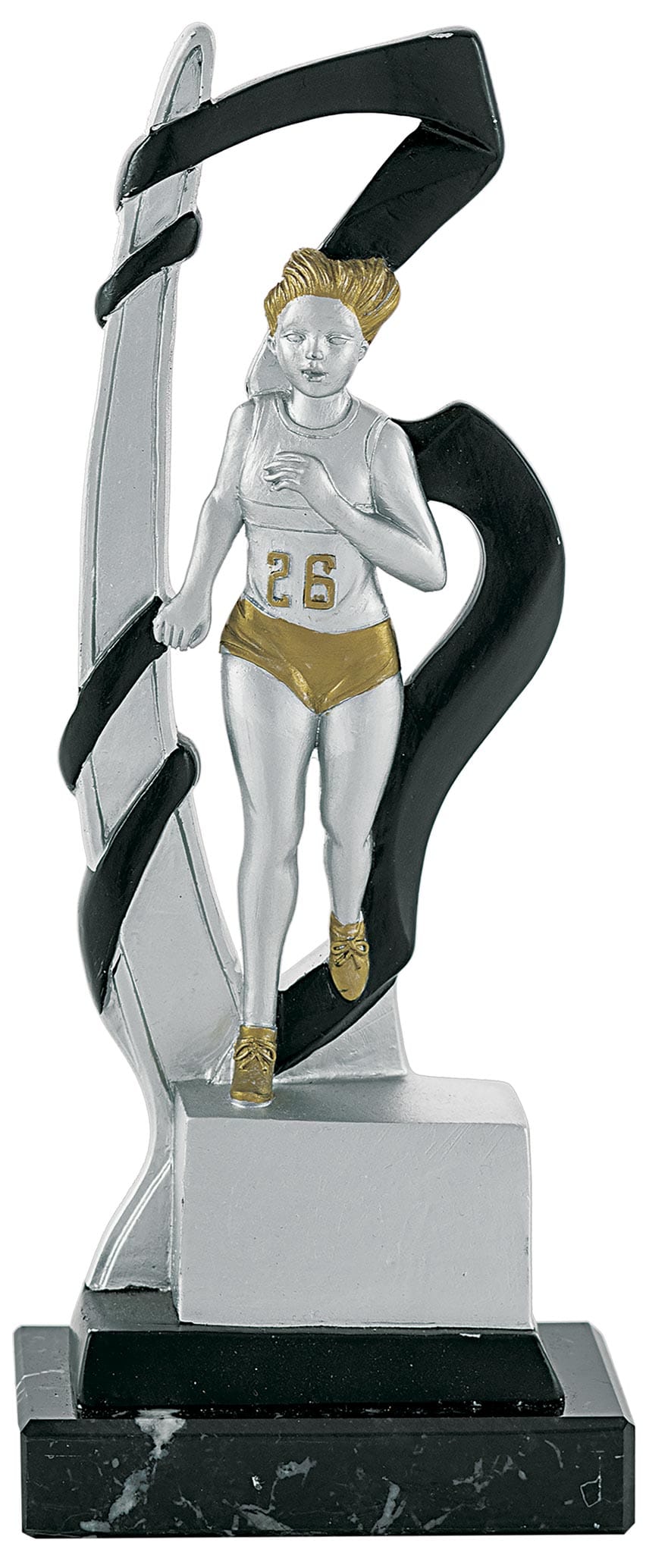 Cross Femenino Onda Negra Oro