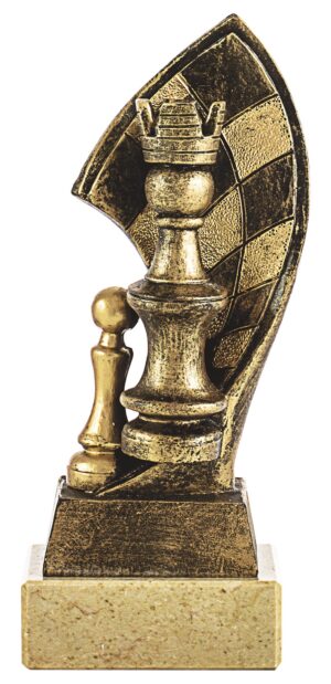 Trofeo Serie Dorada Ajedrez sobre Manto