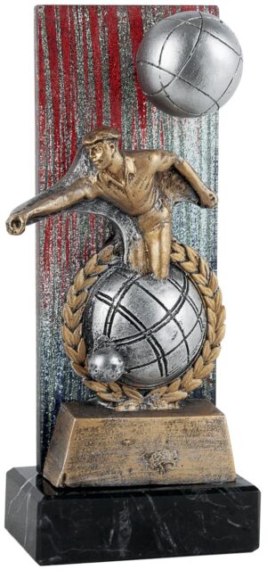 TROFEO PETANCA FONDO COLOR. REF. 1602