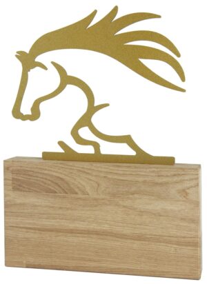 Trofeo Caballo Metal Calado